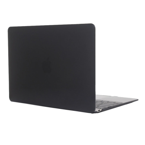 

Colored Transparent Crystal Hard Protective Case for Macbook 12 inch(Black)