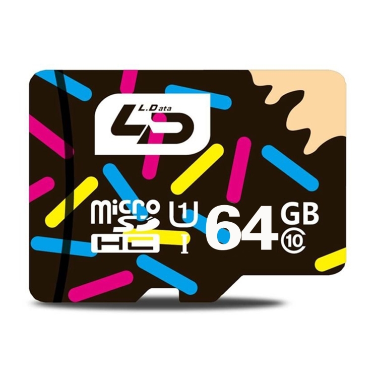 

LD 64GB High Speed Class 10 TF/Micro SDXC UHS-1(U1) Memory Card