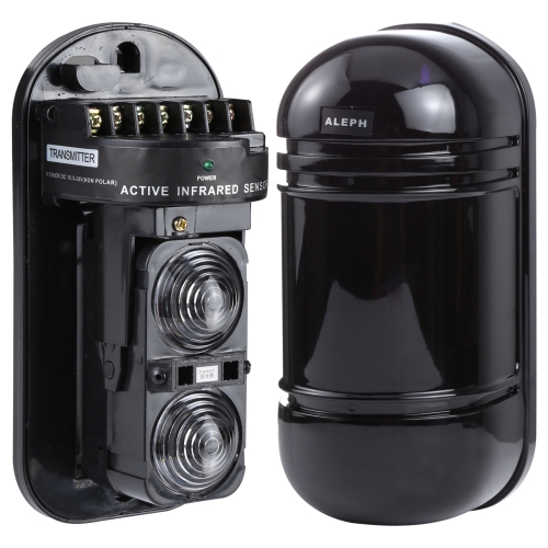 

100m Alarm Dual Beam Photoelectric Infrared Detector ABT-100(Black)