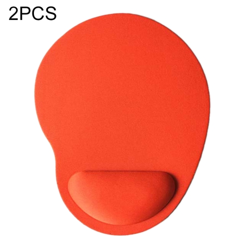 

2 PCS Cloth Gel Wrist Rest Mouse Pad(Orange)