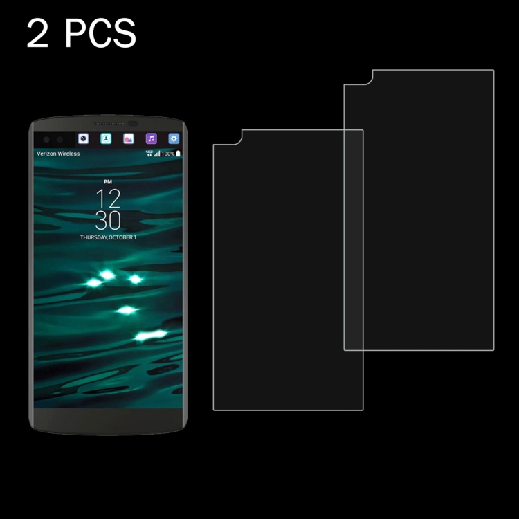 2 PCS for LG V10 0.26mm 9H Surface Hardness 2.5D Explosionproof