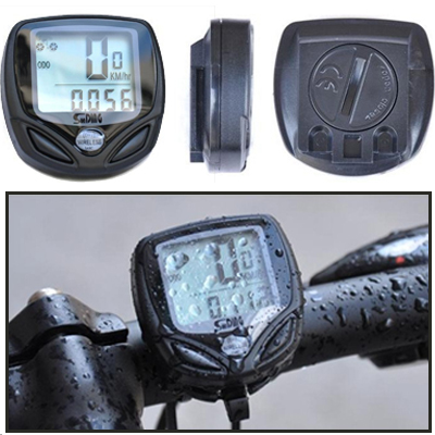 

SD-548C 14 Function Black LCD Waterproof Wireless Multifunctional Bicycle Cycle Speedometer Bike Computer Odometer(Black)