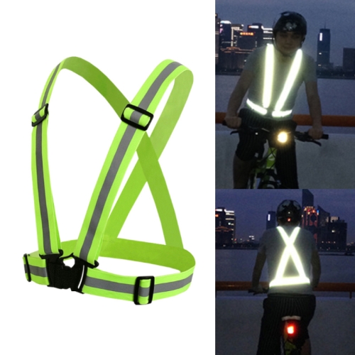 

Night Riding Running Flexible Reflective Safety Vest(Green)