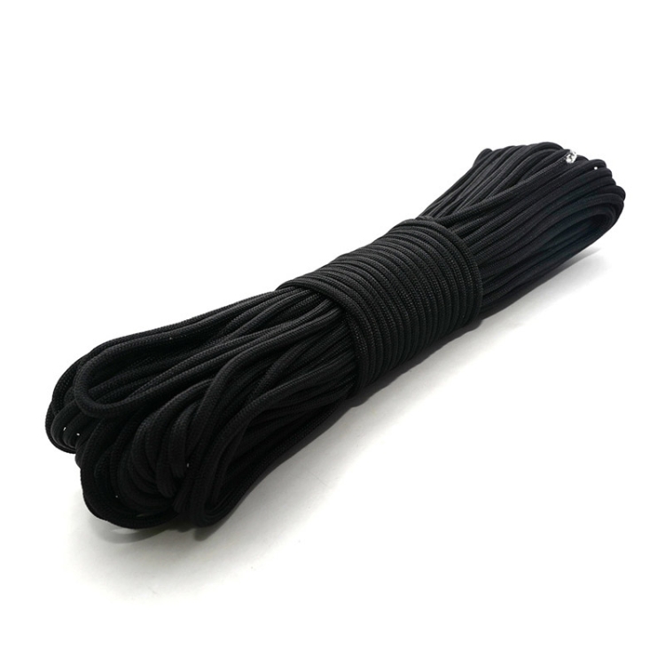 

100m 7 Core Durable Army Paratroopers Rope Rescue Survival Tent Rope(Black)