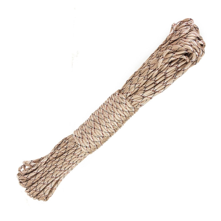 

100m 7 Core Durable Army Paratroopers Rope Rescue Survival Tent Rope(Khaki)