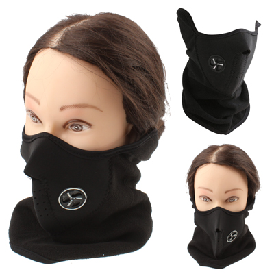 

Neoprene Motorcycle Cycling Sport Half Face Mask(Black)