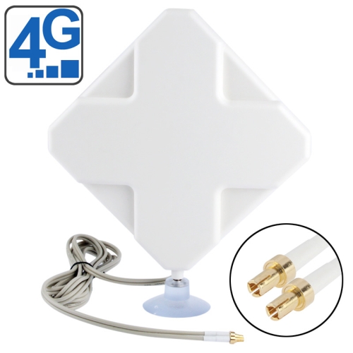 

High Quality Indoor 35dBi TS9 4G Antenna, Cable Length: 2m, Size: 22cm x 19cm x 2.1cm