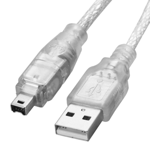 USB 2.0 Male to Firewire iEEE 1394 4 Pin Male iLink Cable, Length: 1.2m кабель ugreen av128 10638 6 5mm male to male stereo auxiliary aux audio cable 2м серый
