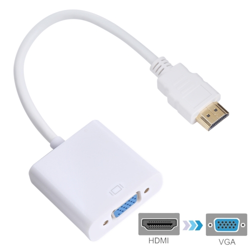 20cm HDMI 19 Pin Male to VGA Female Cable Adapter(White) hdmi кабели mt power hdmi 2 0 diamond 3 м