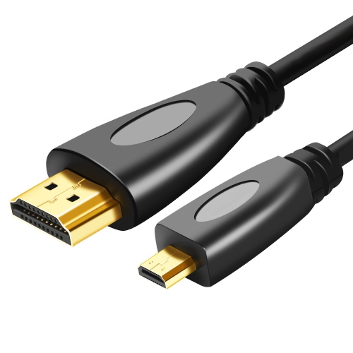 

1m Gold Plated 3D 1080P Micro HDMI Male to HDMI Male cable for Mobile Phone, Cameras, GoPro