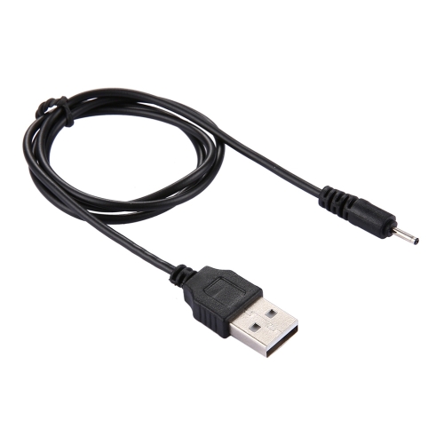 USB DC Charging Cable, Length: 65cm(Black) solid color plastic battery back cover for nokia 225 black
