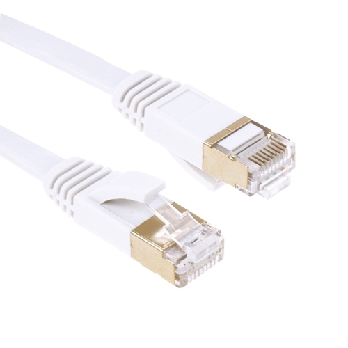 

Gold Plated Head CAT7 High Speed 10Gbps Ultra-thin Flat Ethernet Network LAN Cable