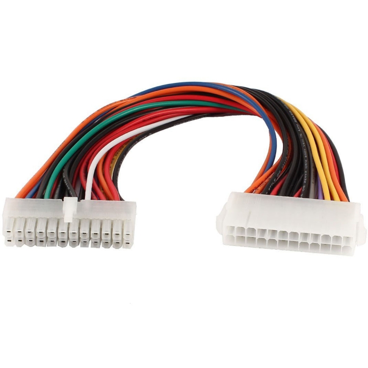 

24 Pin Male to 24 Pin Female ATX Extension Cable, Length: 25cm