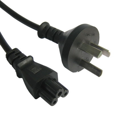 

3 Prong Style Notebook Power Cord, Length: 1.8m, AU Plug(Black)