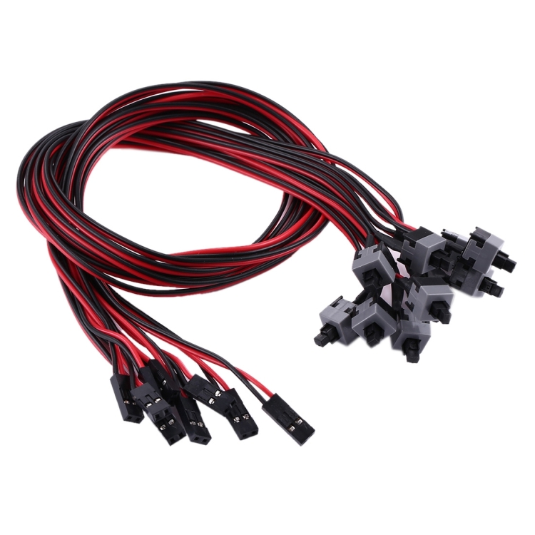 

10 PCS Computer Chassis Power Switch Cable