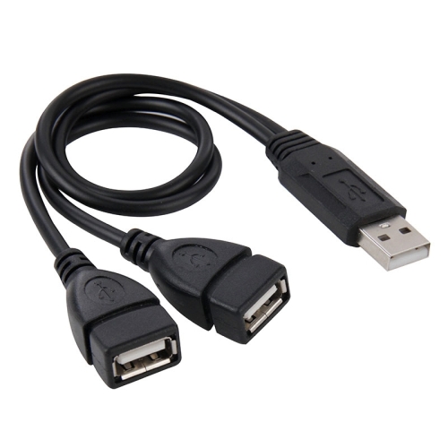 USB 2.0 Male to 2 Dual USB Female Jack Adapter Cable for Computer