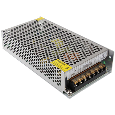 

(S-150-12 DC 12V12.5A) Regulated Switching Power Supply, (Input: AC100~130V/200~240V), Dimension(LxWxH):198x90x40mm