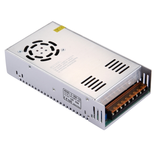 

(S-400-24 DC 0-24V 16.5A) Regulated Switching Power Supply (Input: AC 100~130V/200~240V), Dimension(LxWxH): 215x115x50mm