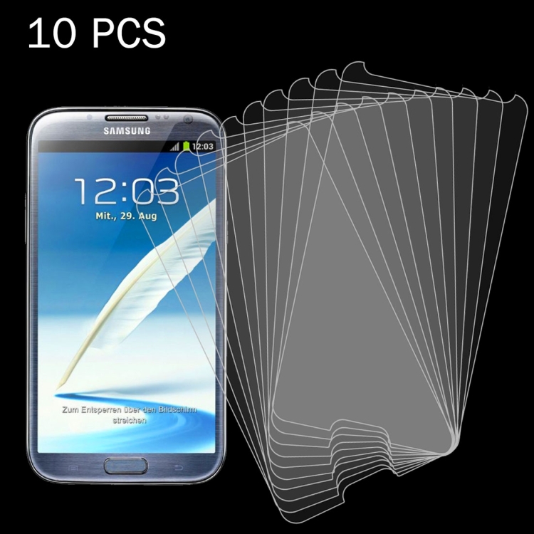 

10 PCS for Galaxy Note II / N7100 0.26mm 9H 2.5D Tempered Glass Film