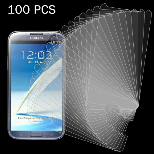 

100 PCS for Galaxy Note II / N7100 0.26mm 9H 2.5D Tempered Glass Film