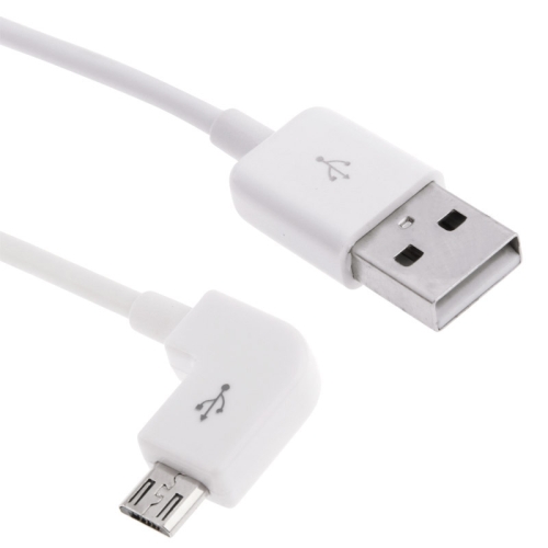 

2m 90 Degree Micro USB Port USB Data Cable(White)