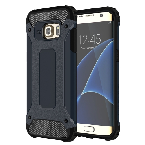 For Galaxy S7 Edge / G935 Tough Armor TPU + PC Combination Case (Dark Blue) чехол spigen для galaxy z fold 5 slim armor pro pen edition acs06213