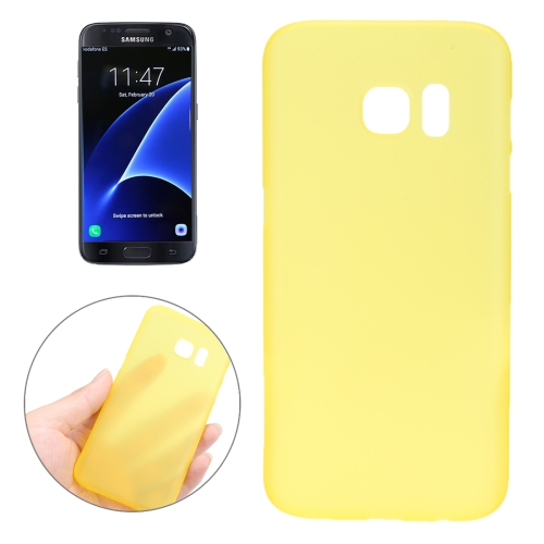 

For Galaxy S7 / G930 0.3mm Ultrathin Translucent Color PP Protective Cover Case (Yellow)