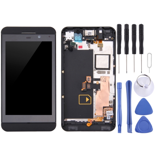 

LCD Screen and Digitizer Full Assembly with Frame for BlackBerry Z10 4G(Black)