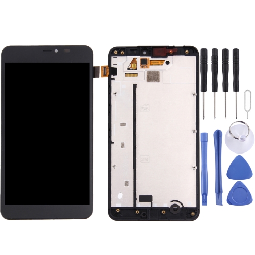 

LCD Screen and Digitizer Full Assembly with Frame for Microsoft Lumia 640 XL(Black)