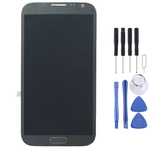 

Original LCD Display + Touch Panel with Frame for Galaxy Note II / N7105(Grey)
