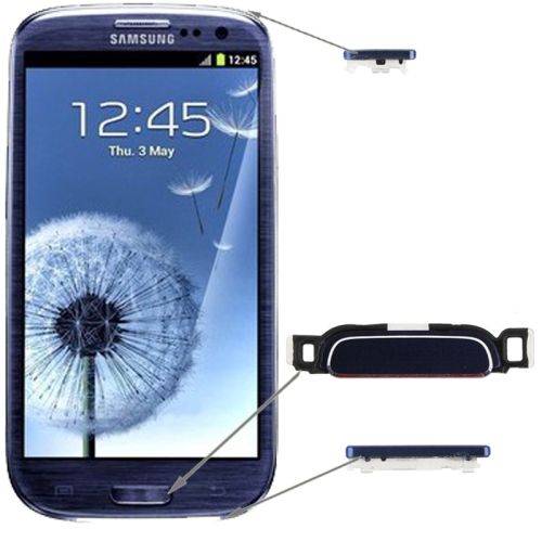 

High Qualiay Home Key + Power key + Volume key for Galaxy SIII / i9300(Dark Blue)