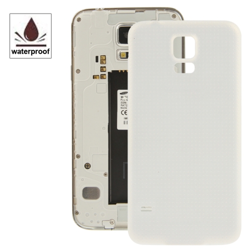 

For Galaxy S5 / G900 Original Plastic Material Battery Housing Door Cover with Waterproof Function (White)