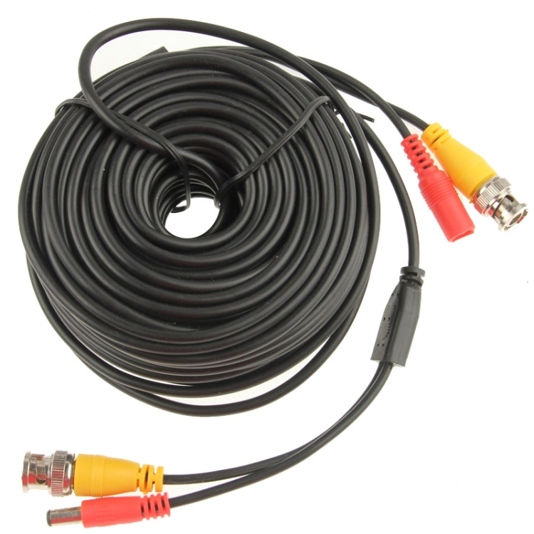 Video Status Cable CCTV Safety Camera Power Video Cable, Length: 20m(Black)