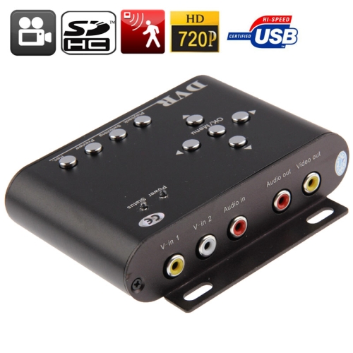 2 channels Mini DVR, Support SD Card, Can Be Connected to Two Cameras ...