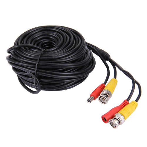 

CCTV Cable, Video Power Cable, RG59 Coaxial Cable, Length: 20m(Black)