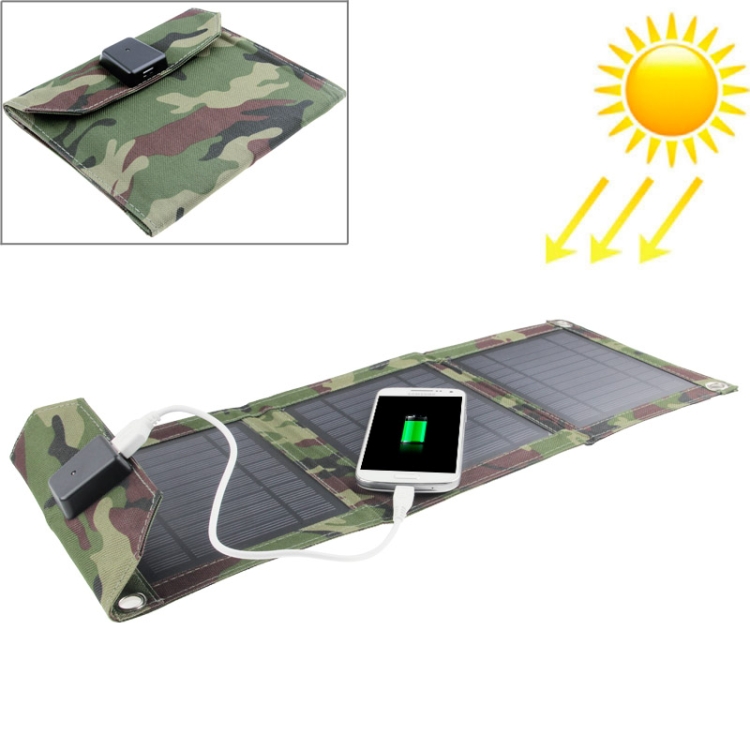 

7W Portable Folding Solar Panel / Solar Charger Bag for Laptops / Mobile Phones