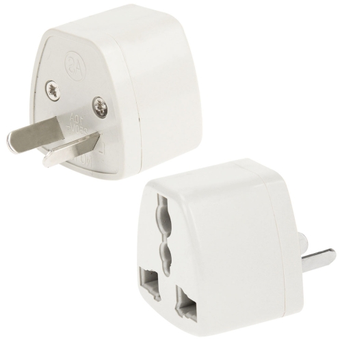 

Plug Adapter, Travel Power Adaptor with AU Socket Plug(White)
