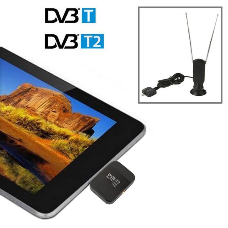 Micro USB Digital TV Receiver / Mobile Watch DVB-T2 TV Tuner Stick for ...