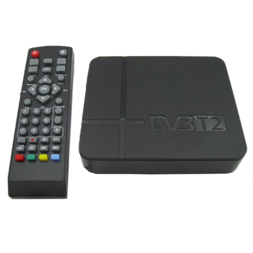 Mini Terrestrial Receiver HD DVB-T2 Set Top Box, Support USB / HDMI / MPEG4 /H.264(EU Plug)