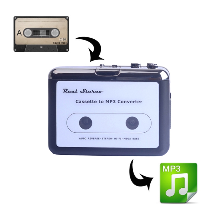 USB Stereo Cassette Capture Cassette to MP3 Converter