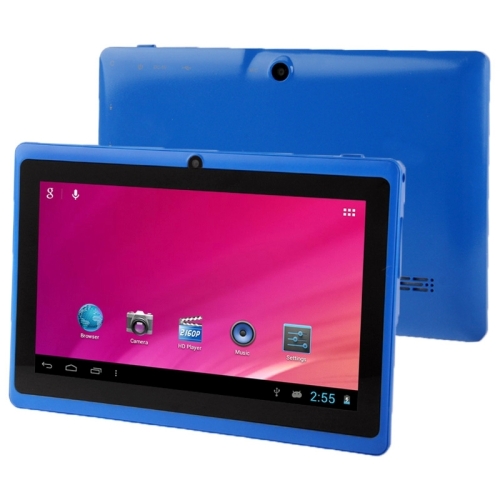 

Tablet PC 7.0 inch, 1GB+16GB, Android 4.0, Allwinner A33 Quad Core 1.5GHz, WiFi, Bluetooth, OTG, G-sensor(Blue)