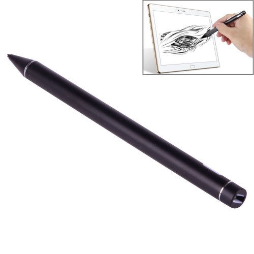Universal Rechargeable Capacitive Touch Screen Stylus Pen with 2.3mm Superfine Metal Nib, For iPhone, iPad, Samsung, and Other Capacitive Touch Screen Smartphones or Tablet PC(Black) док станция satechi aluminum type c multi port adapter 4k with ethernet 3xusb 3 0 usb type c rj 45 hdmi sd micro sd серебристый st tcmas