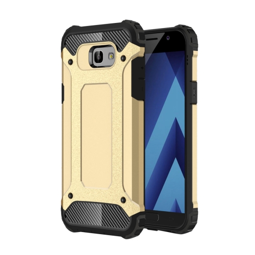 

For Galaxy A5 (2017) / A520 Tough Armor TPU + PC Phone Case(Gold)