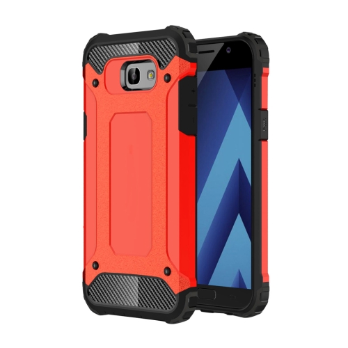 

For Galaxy A5 (2017) / A520 Tough Armor TPU + PC Phone Case(Red)