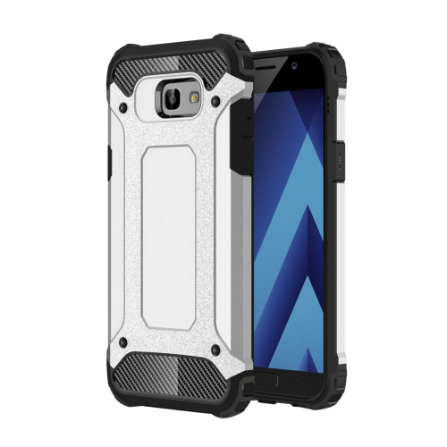 

For Galaxy A5 (2017) / A520 Tough Armor TPU + PC Phone Case(Silver)