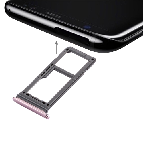 

SIM Card Tray + Micro SD Tray for Galaxy S8(Pink)