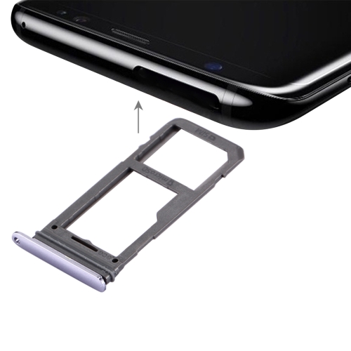 

For Galaxy S8 SIM Card Tray + Micro SD Tray (Orchid Gray)