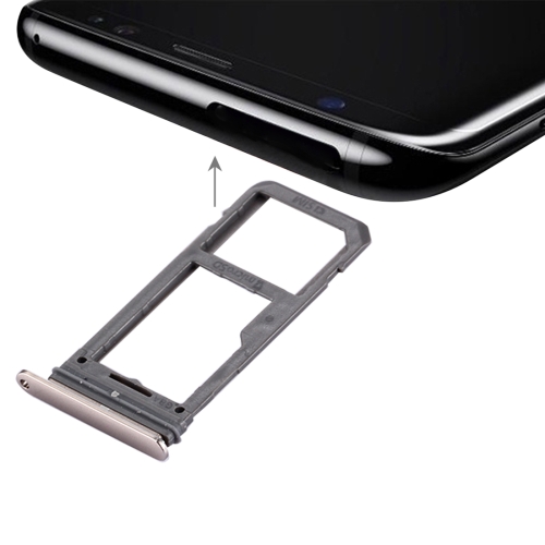 

SIM Card Tray + Micro SD Tray for Galaxy S8(Gold)