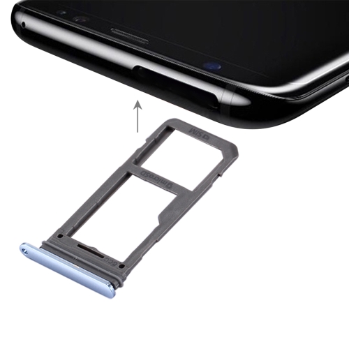 

For Galaxy S8 SIM Card Tray + Micro SD Tray (Blue)