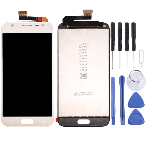 2017 HD Display LCD Screen and Digitizer Full Assembly for Galaxy J3 Color : Blue J330G/DS J330F/DS . Gold
